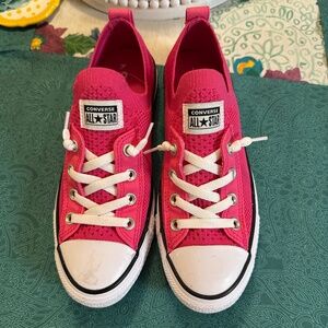 Converse All Stars in Hot pink Size 8